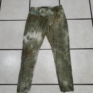 New Butt Lifting Anti Cellulite Sexy Leggings for Women Large / green/white